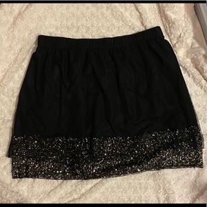 EUC black party skirt